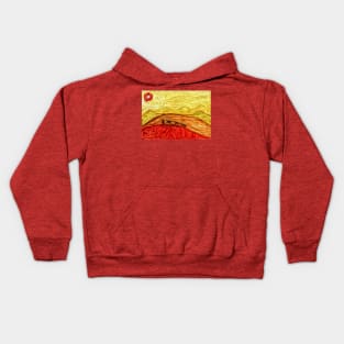 Caravan in Hot Desert Kids Hoodie